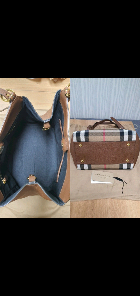 버버리 하우스체크 숄더백 토트백 새상품급 정품(감정O)구찌프라다루이비통디올고야드샤넬셀린느보테가생로랑발렌시아가가방 이미지