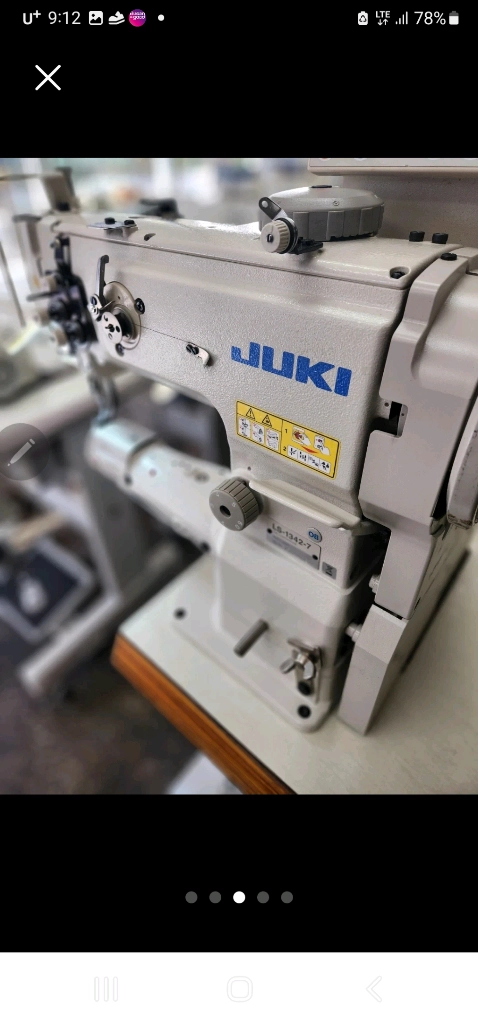 가죽미싱 타프미싱 JUKI 공업용 미싱 LS-1342-7 상태최상 이미지