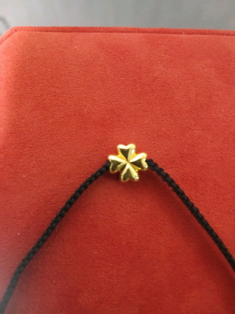 딴지마켓 24k 순금 네잎클로버 팔찌 이미지