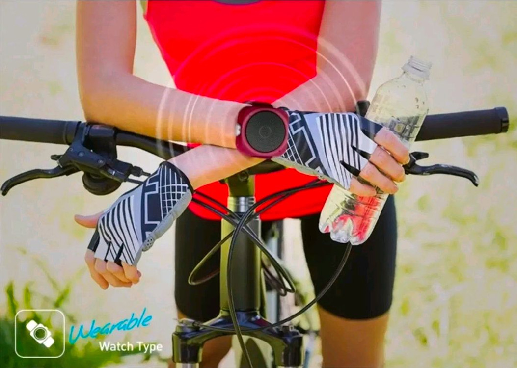 브리츠 손목에착용 웨어러블 블루투스 스피커 레드 미개봉 이미지