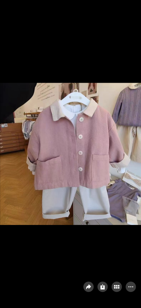 미착용) 슈슈앤크라 핑크 자켓 4세 이미지