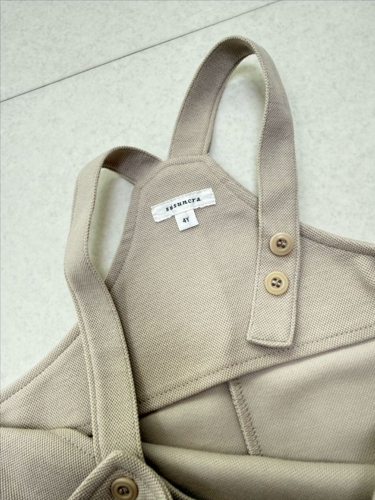 미착용) 슈슈앤크라 셔츠 멜빵바지 4세 이미지