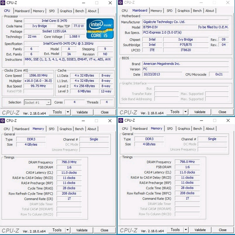 사무용 / 인강용 데스크탑 조립 컴퓨터 본체(i5 3470) 이미지