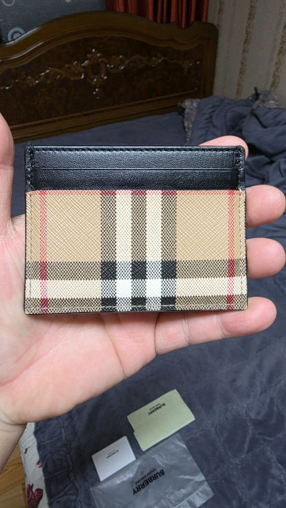 (정품) 버버리 빈티지 체크 카드지갑/남녀공용/개인/팝니다. 이미지