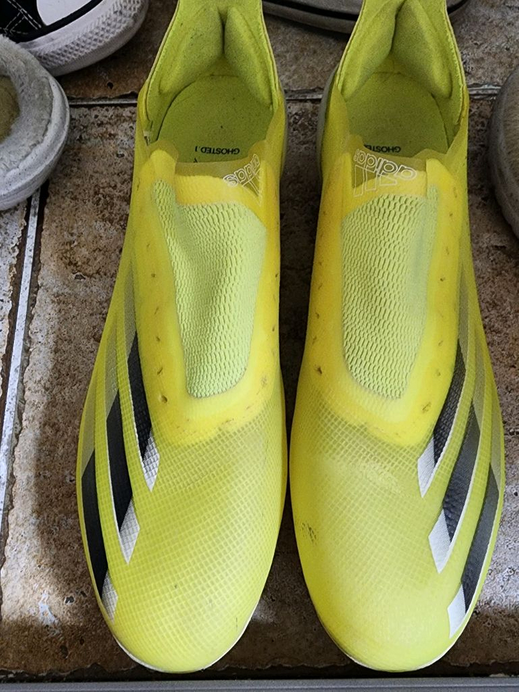 아디다스 X 고스티드.1 축구화 형광색 hg 이미지
