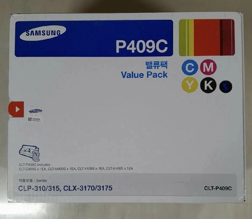 삼성프린터/복합기용 토너 CLT-P409C(4색밸류팩) 이미지