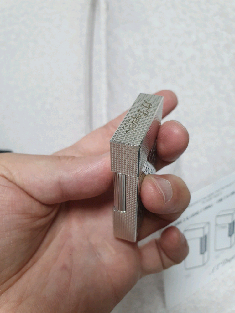 [풀세트] 듀퐁라이터 뉴 라인2 신형 ca18603 아라베스크 팔라듐 백금 쌍불 듀퐁 라이타 이미지