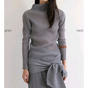 에레 플리츠 롱슬리브 탑 이미지