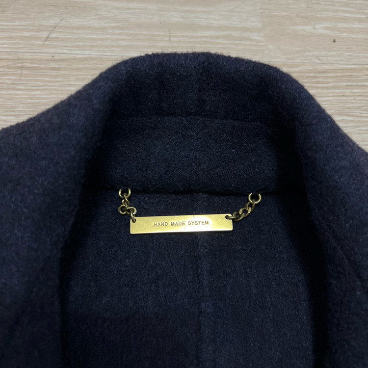 한섬 시스템 여성 핸드메이드 캐시미어 오픈코트 [블랙] 82-94-160 이미지