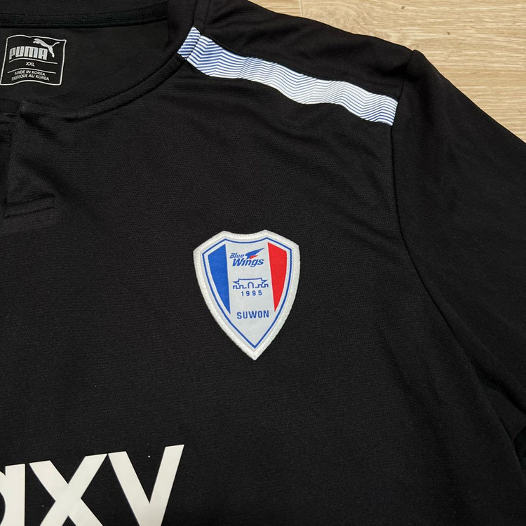 푸마 수원삼성 블루윙즈 트레이닝 반팔 축구유니폼 [블랙] 2XL/110 이미지