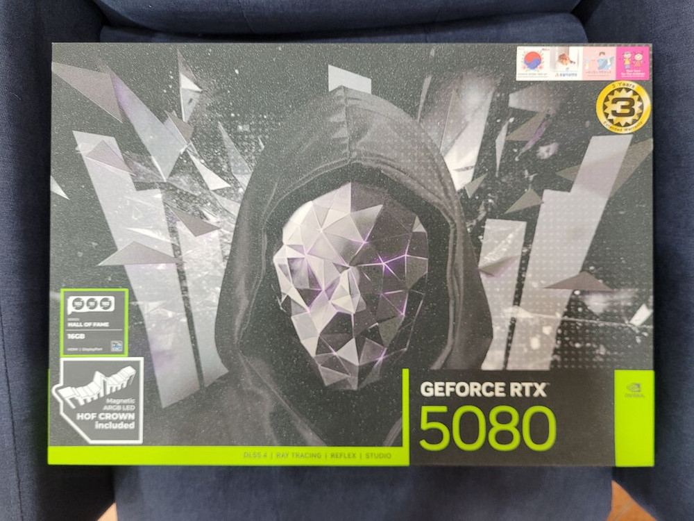 갤럭시 rtx 5080 HOF 미개봉 새제품 판매합니다 이미지