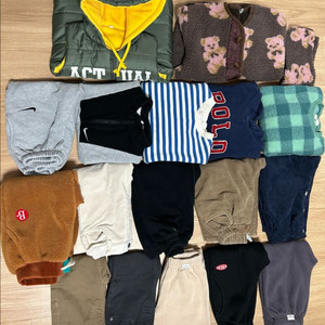 남아 작게나온 XL사이즈 겨울옷 일괄 이미지