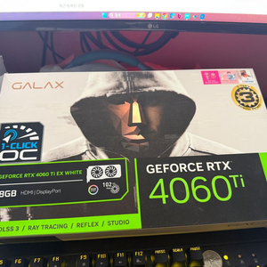 갤럭시 GALAX 지포스 RTX 4060 Ti WHITE(화이트) OC V2 D6 8GB 이미지
