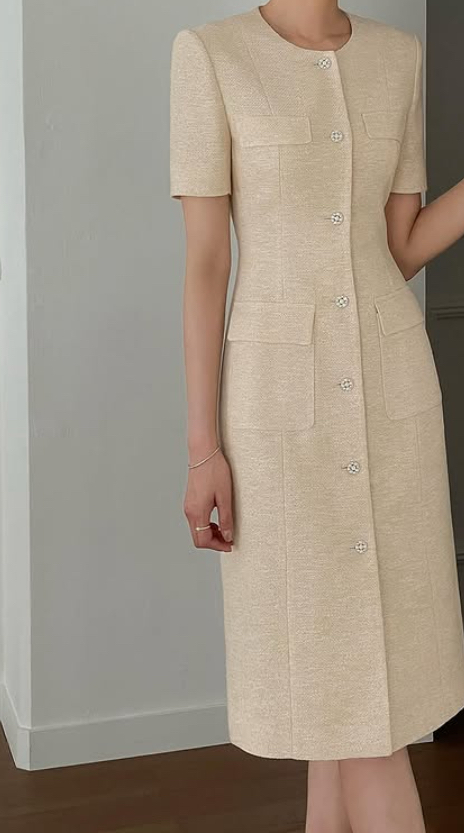 지수다움 리사 트위드 원피스 M 이미지