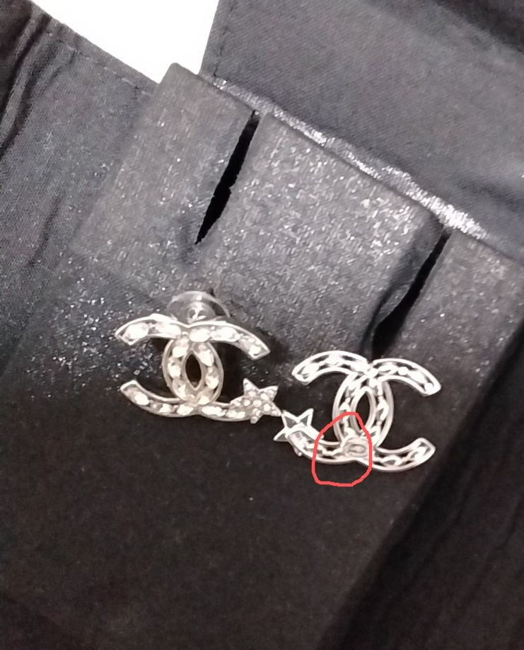 샤넬 CC 로고 스타 펜던트 목걸이 귀걸이 세트 이미지