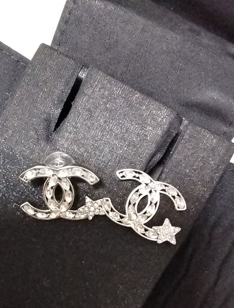 샤넬 CC 로고 스타 펜던트 목걸이 귀걸이 세트 이미지