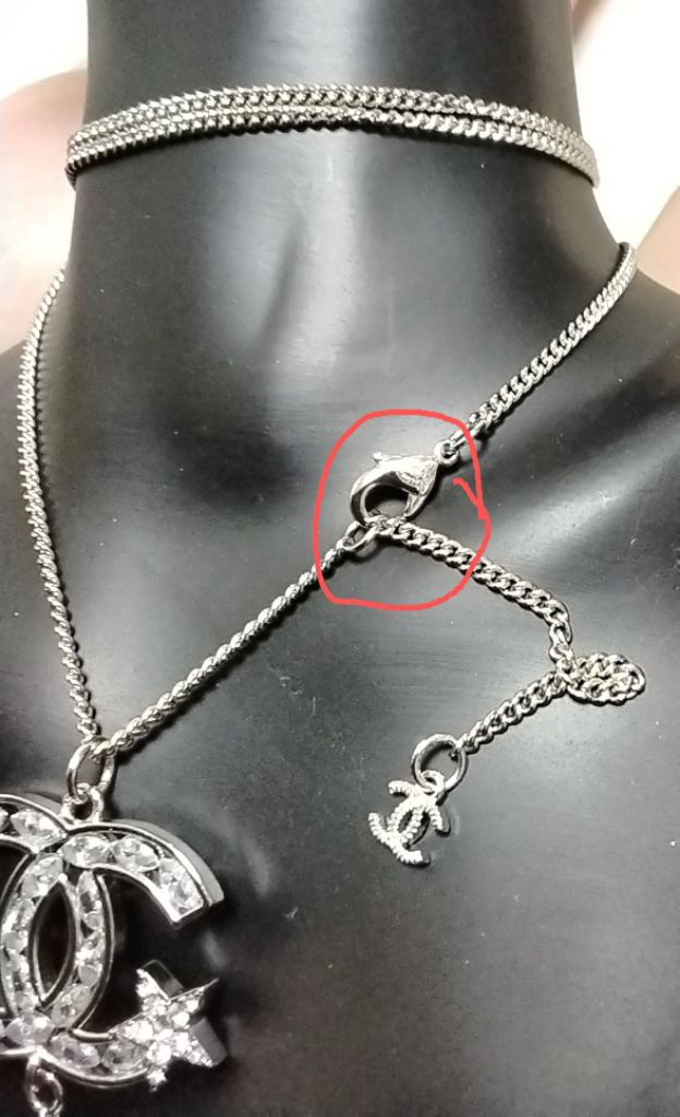 샤넬 CC 로고 스타 펜던트 목걸이 귀걸이 세트 이미지