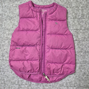 블루독 120 여아용 얇은 패딩 조끼 오리털 이미지