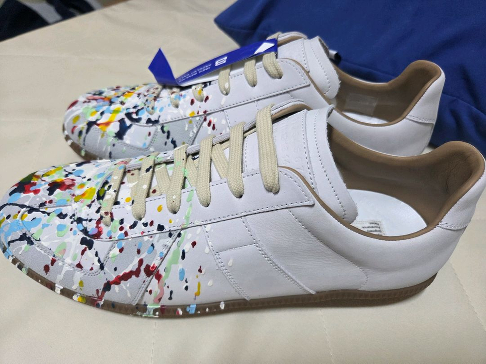 메종마르지엘라 페인팅 독일군 스니커즈 42.5사이즈 이미지