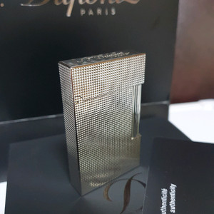 [새상품,백화점판,풀세트] 듀퐁라이터 뉴 라인2 신형 ca16455 팔라듐 백금 쌍불 듀퐁 라이타 이미지