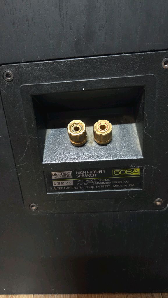 미국 알텍 랜싱 검정색 508A 톨보이스피커 이미지