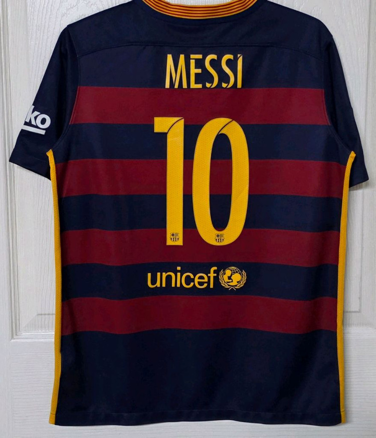 [해외주니어XL] 15-16 바르셀로나 홈 유니폼(리오넬 메시) 이미지