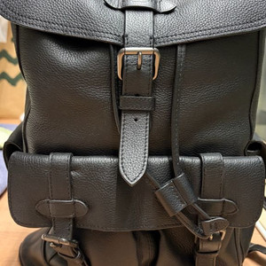 코치 허드슨 천연 가죽 백팩 (블랙) 상태 최상 이미지