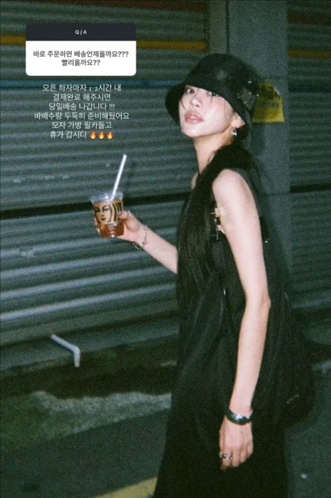 새상품)트리밍버드 메탈 버클 버킷햇 모자 블랙 이미지