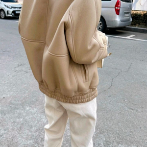 마이아이코 램스 울 보머 무스탕 자켓 베이지 판매합니다.미개봉 새상품! 이미지