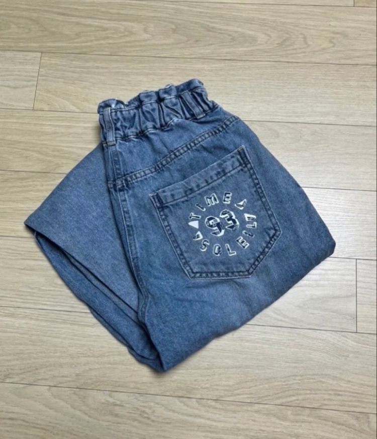 타임 밴딩 데님팬츠 이미지