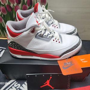 나이키 에어 조던 3 레트로 파이어 레드 275mm 이미지