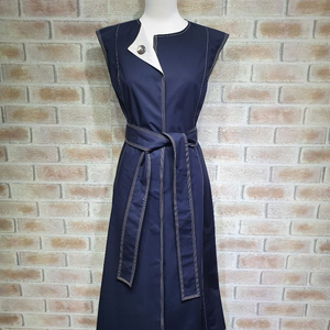 택부착 이레스 정품 스티치 배색 트렌치 원피스 66 이미지