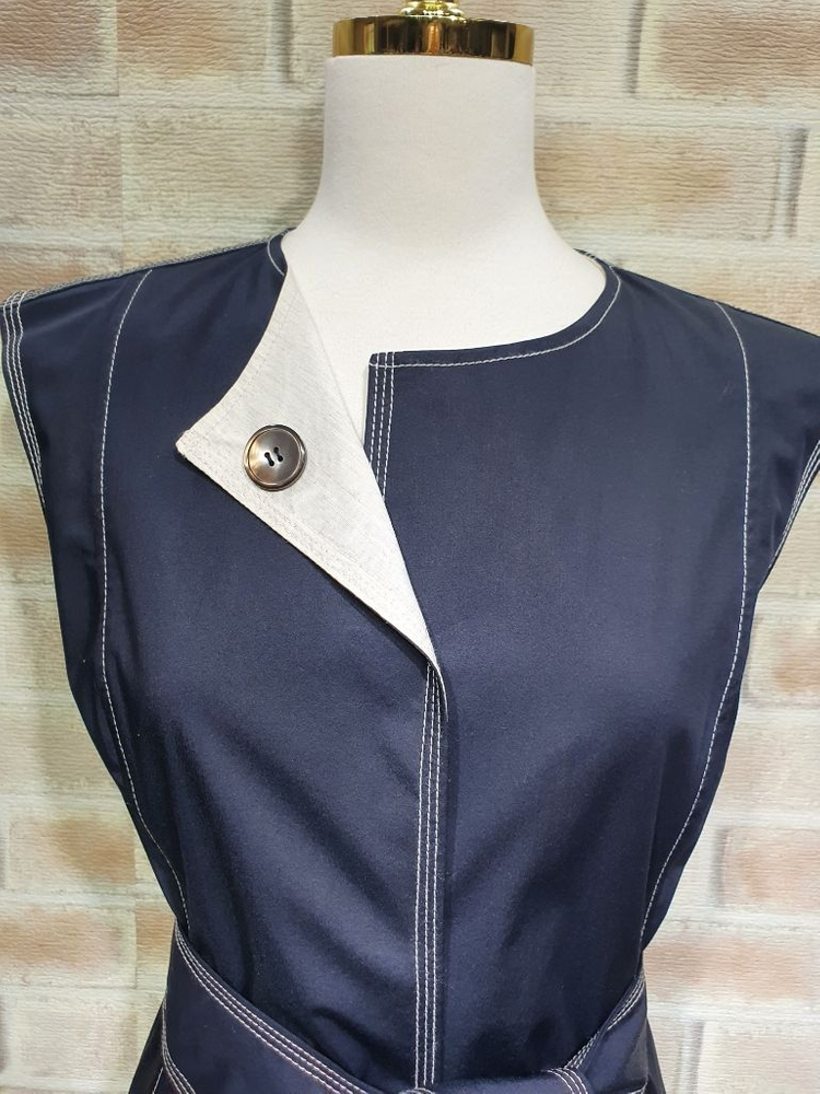 택부착 이레스 정품 스티치 배색 트렌치 원피스 66 이미지