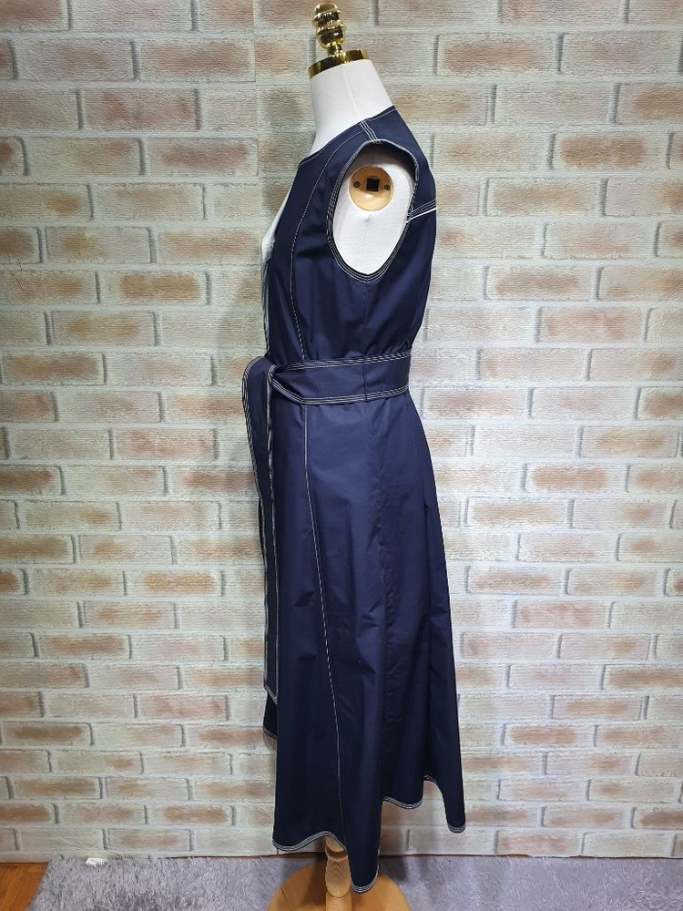 택부착 이레스 정품 스티치 배색 트렌치 원피스 66 이미지