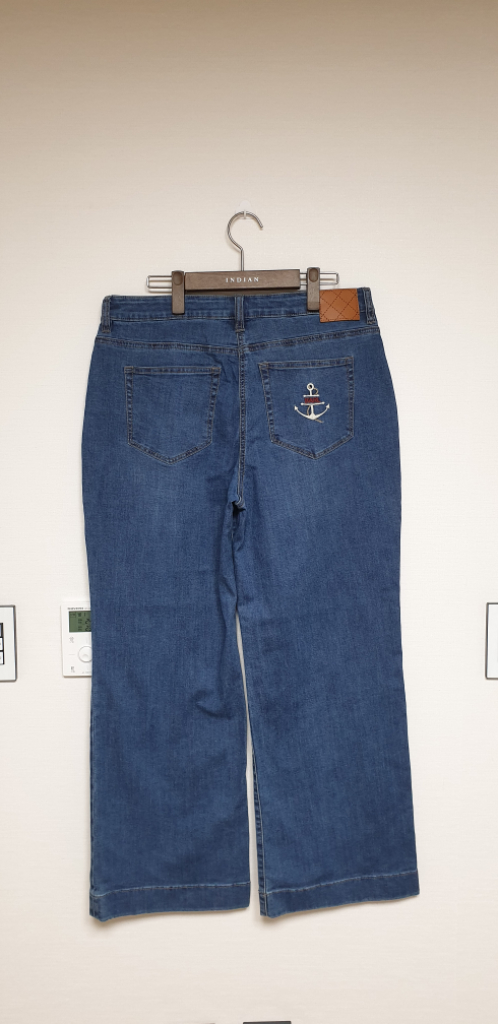 (새상품)칼라거펠트 여성 스판 청바지 와이드팬츠 81( 이미지