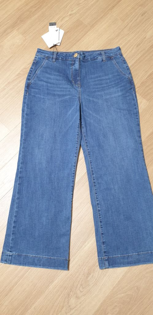 (새상품)칼라거펠트 여성 스판 청바지 와이드팬츠 81( 이미지