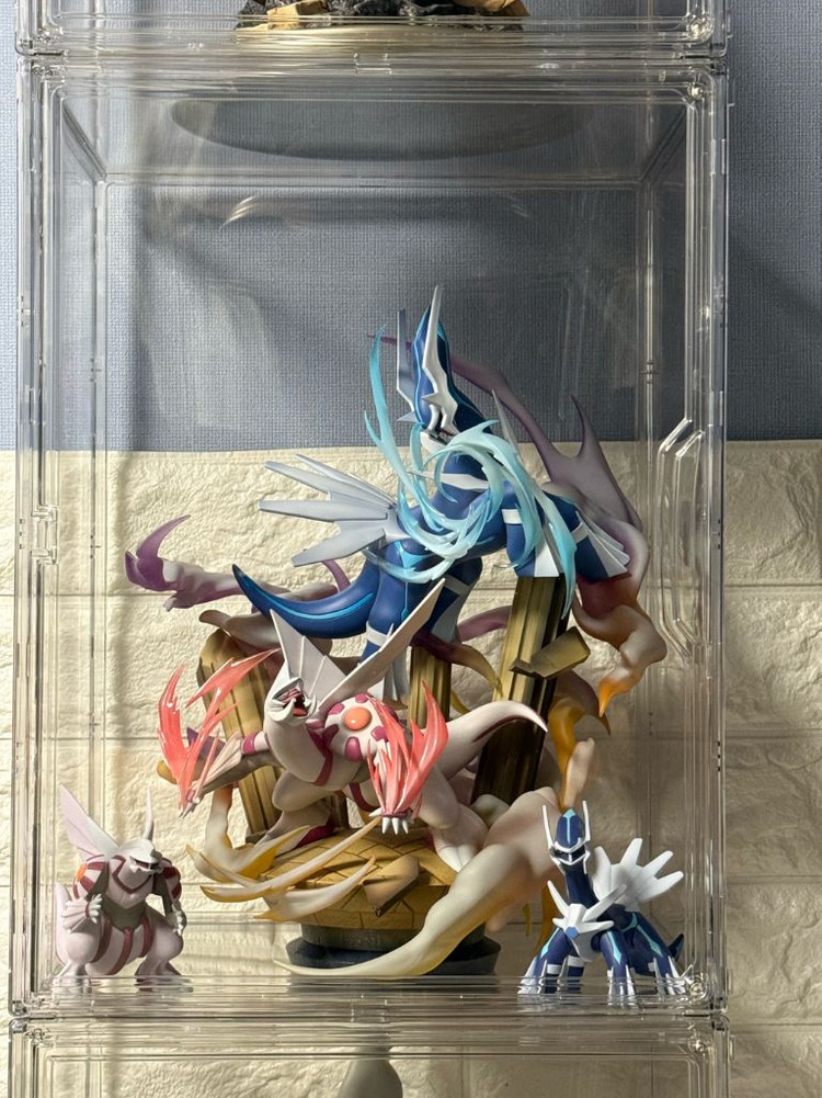반다이 포켓몬스터 GEM EX 디아루가 펄기아 레진 피규어 풀박스 이미지