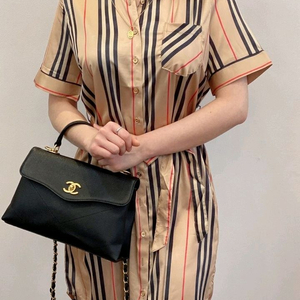 버버리 스트라이프 브라운 셔츠 원피스 s사이즈 이미지