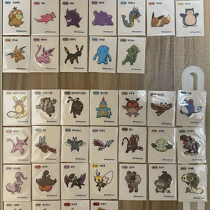 포켓몬 띠부씰 시즌1.시즌3.시즌4 이미지