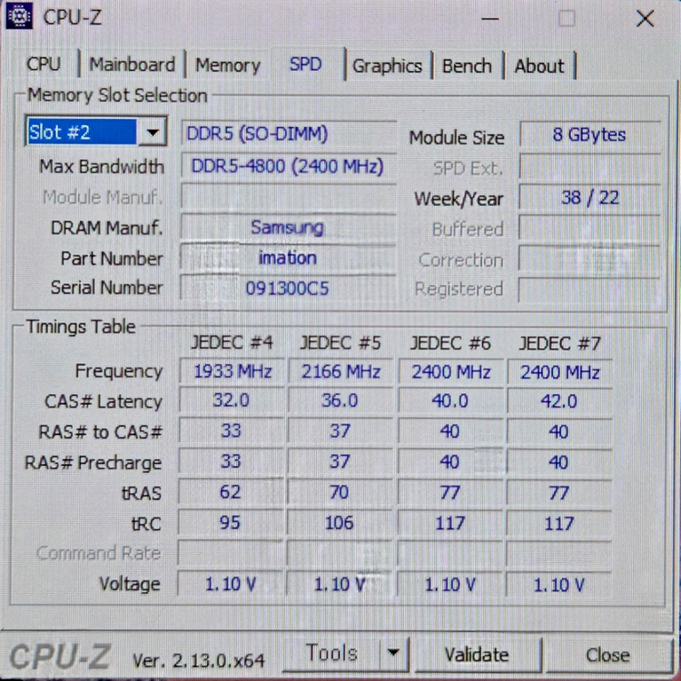 노트북용 DDR5 8GB 4800 메모리 총3개, 가격은 1개 가격 입니다. 이미지
