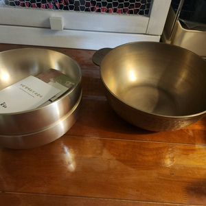 놋담 옥면기 2p +바른유기 냄비 방짜유기 일괄 이미지