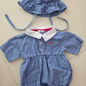 블루독 아기 롬퍼&모자 세트 12M 이미지