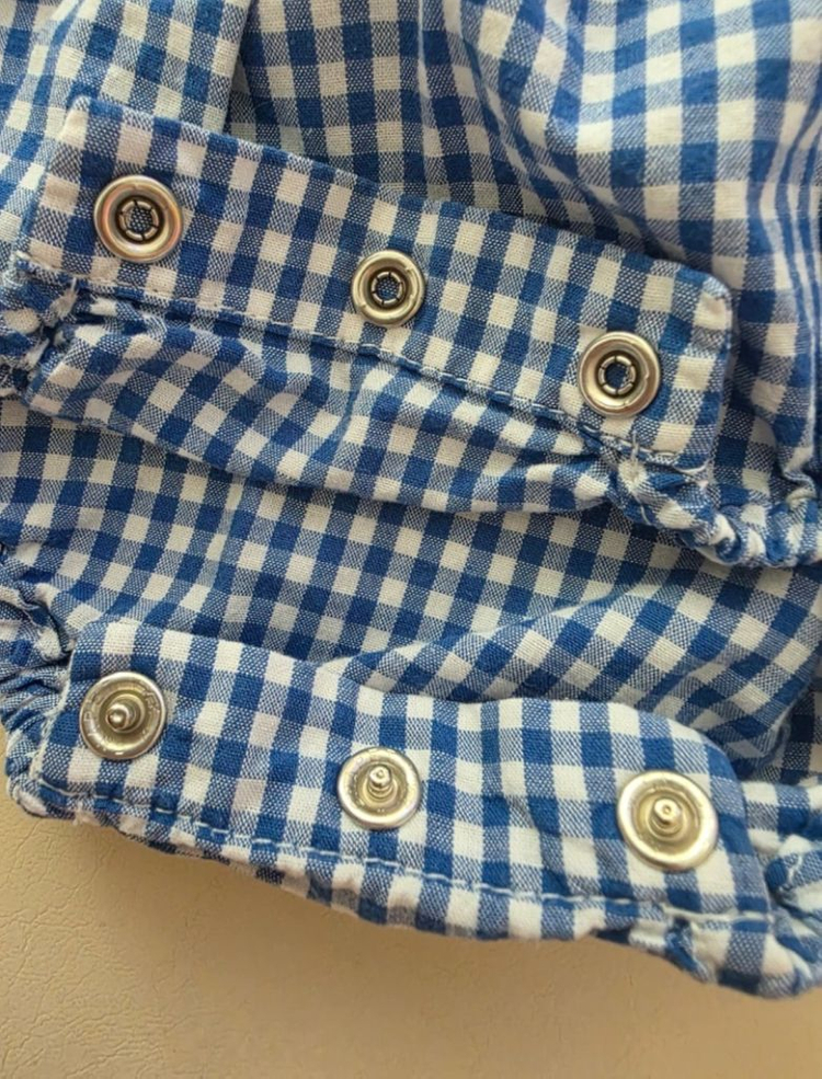 블루독 아기 롬퍼&모자 세트 12M 이미지