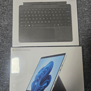 (미개봉,새제품) 마이크로소프트 서피스 프로 8 + 타입커버 세트 이미지