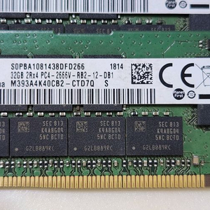 삼성 서버용 DDR4 32GB PC4-2666 램 이미지