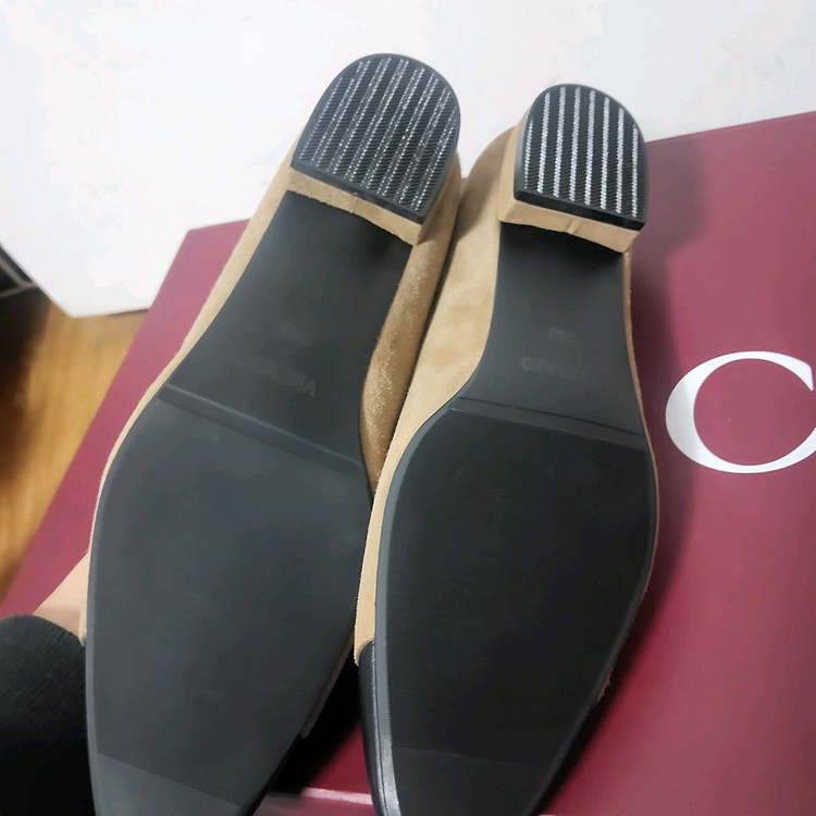 새상품 금강제화 제니아 펌프스 플랫슈즈 여자 가죽 구두 240 이미지