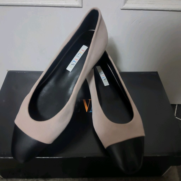 새상품 금강제화 비제바노 펌프스 플랫슈즈 여자 가죽 구두 230 이미지