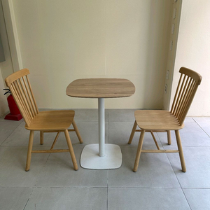 2인용테이블 카페테이블 식당테이블 업소용테이블 원목의자 이미지