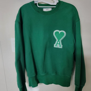 아미 헤비코튼 그린 맨투맨 S 95정사이즈 상태굿 이미지