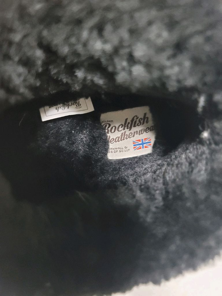 (새제품)락피쉬 어그 슬리퍼 블랙 uk5.5 235사이즈 새제품 이미지